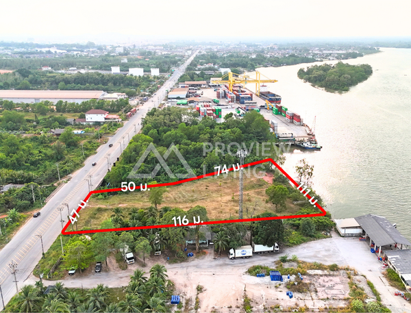 [ปล่อยเช่า] ที่ดินเปล่า ใกล้ท่าเรือ NP Marine 5 ไร่ 52.5 ตารางวา ค่าเช่า 100,000/เดือน (สัญญาเริ่มต้น 5-10 ปี) สุราษฎร์ธานี