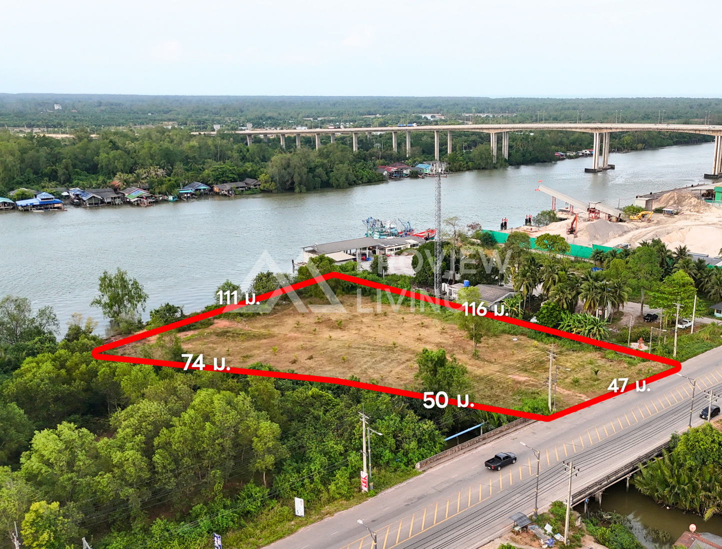 [ปล่อยเช่า] ที่ดินเปล่า ใกล้ท่าเรือ NP Marine 5 ไร่ 52.5 ตารางวา ค่าเช่า 100,000/เดือน (สัญญาเริ่มต้น 5-10 ปี)