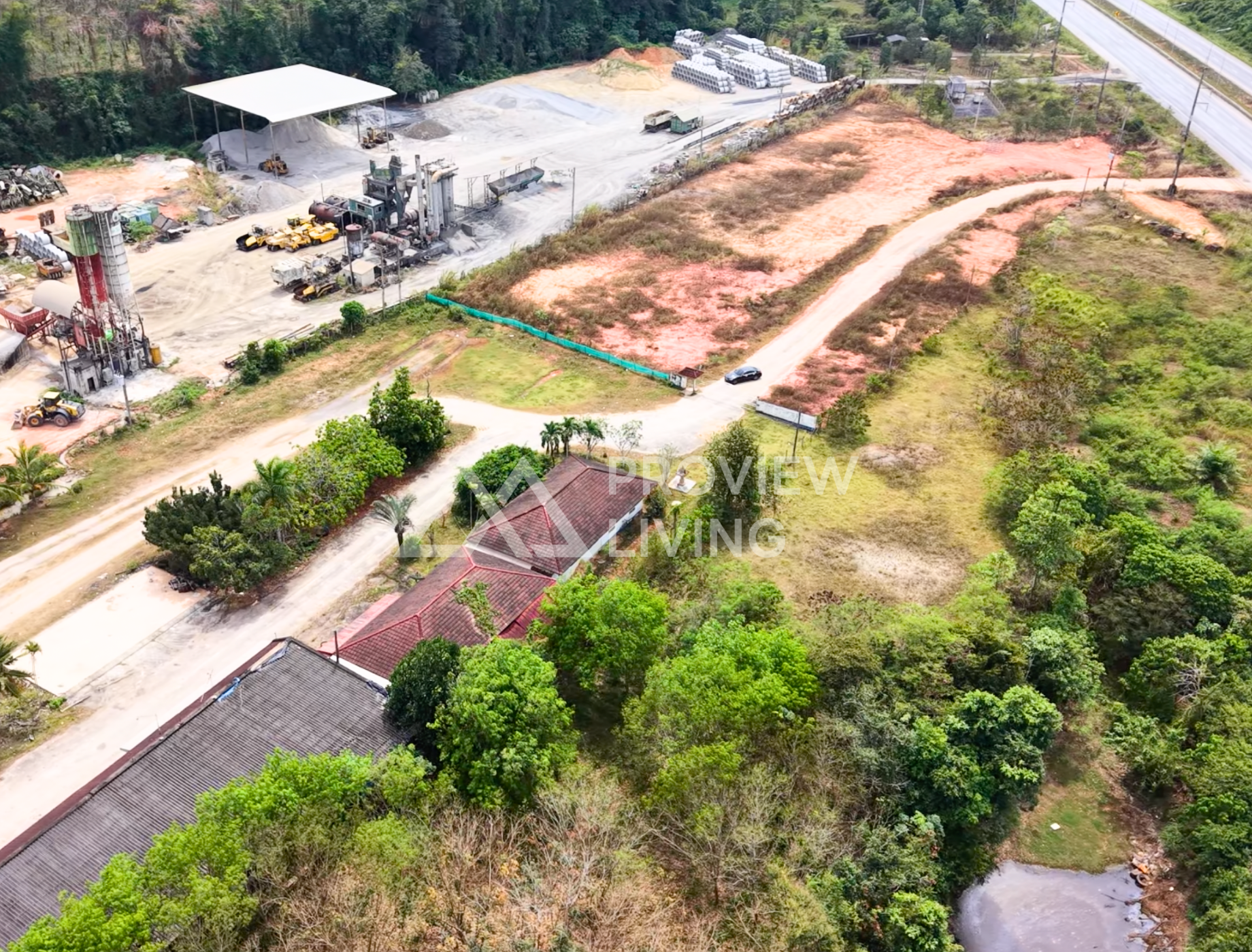 26-000050 ที่ดินถมแล้ว + สิ่งปลูกสร้าง  19  ไร่ ใกล้สี่แยกควนรา  @ท่าฉาง