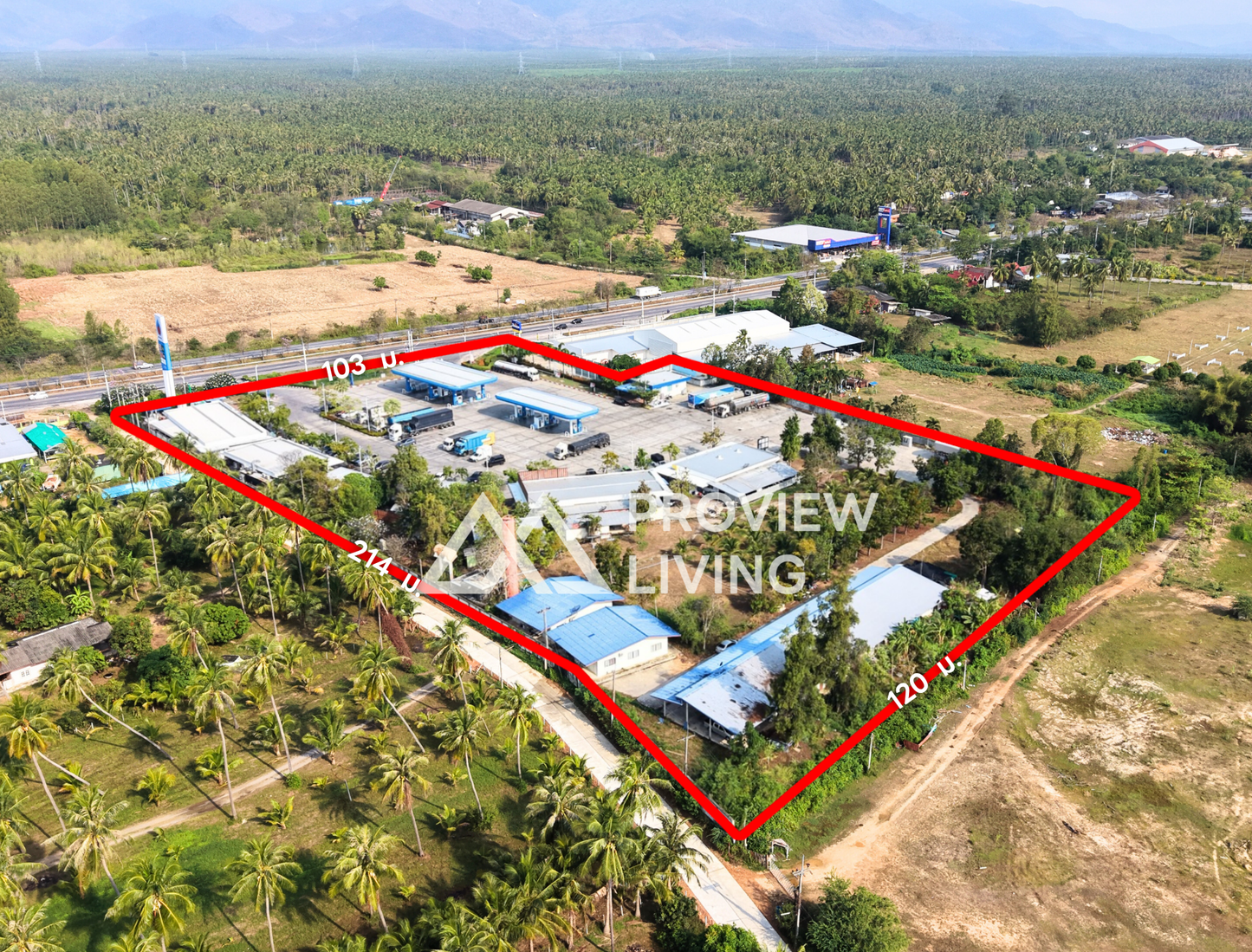 26-000054 ธุรกิจปั๊มน้ำมัน ปตท.  15  ไร่ สาขาทุ่งประดู่  @ทับสะแก ปั๊มไซส์ XL  “40 หัวจ่าย”   หน้ากว้าง  103  ม.  ลึก  214  ม. 