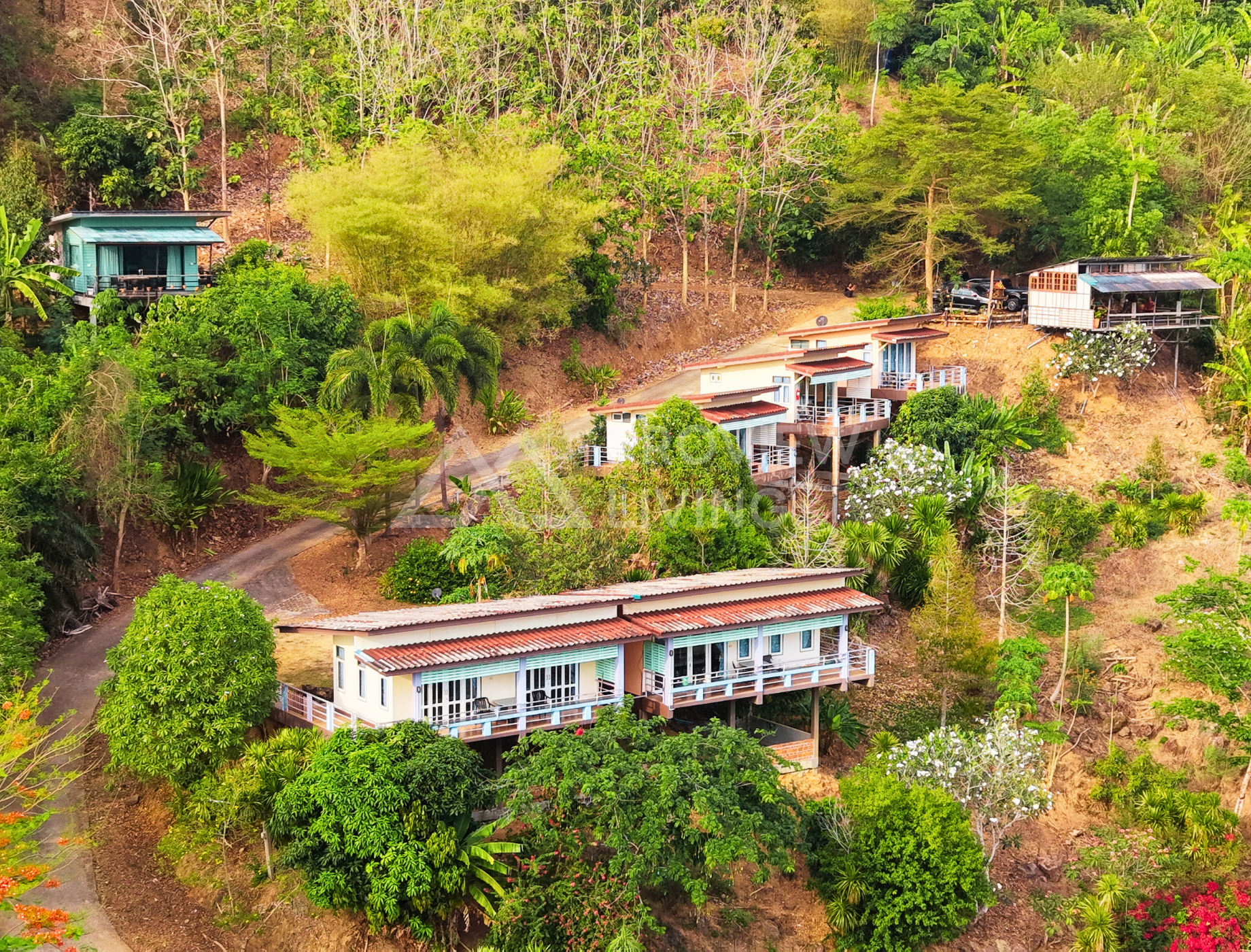 ขายบ้าน สุราษฎร์ธานี เขาน้อย รีสอร์ท เขาหัวควาย พุนพิน 9 หลัง ใกล้ร้านภูณิศา