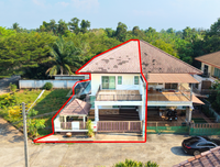 ขายบ้านเดี่ยว สุราษฎร์ธานี 2 ชั้น ใกล้สวนสาธารณะเกาะลำพู 3 นอน 2 น้ำ