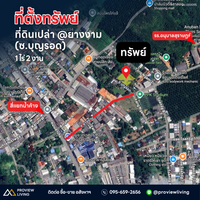 Land for sale in Surat Thani, Yang Ngam, Soi Boonrod. 1 rai 1 ngan 98.8 sq. wa. Beautiful plot.