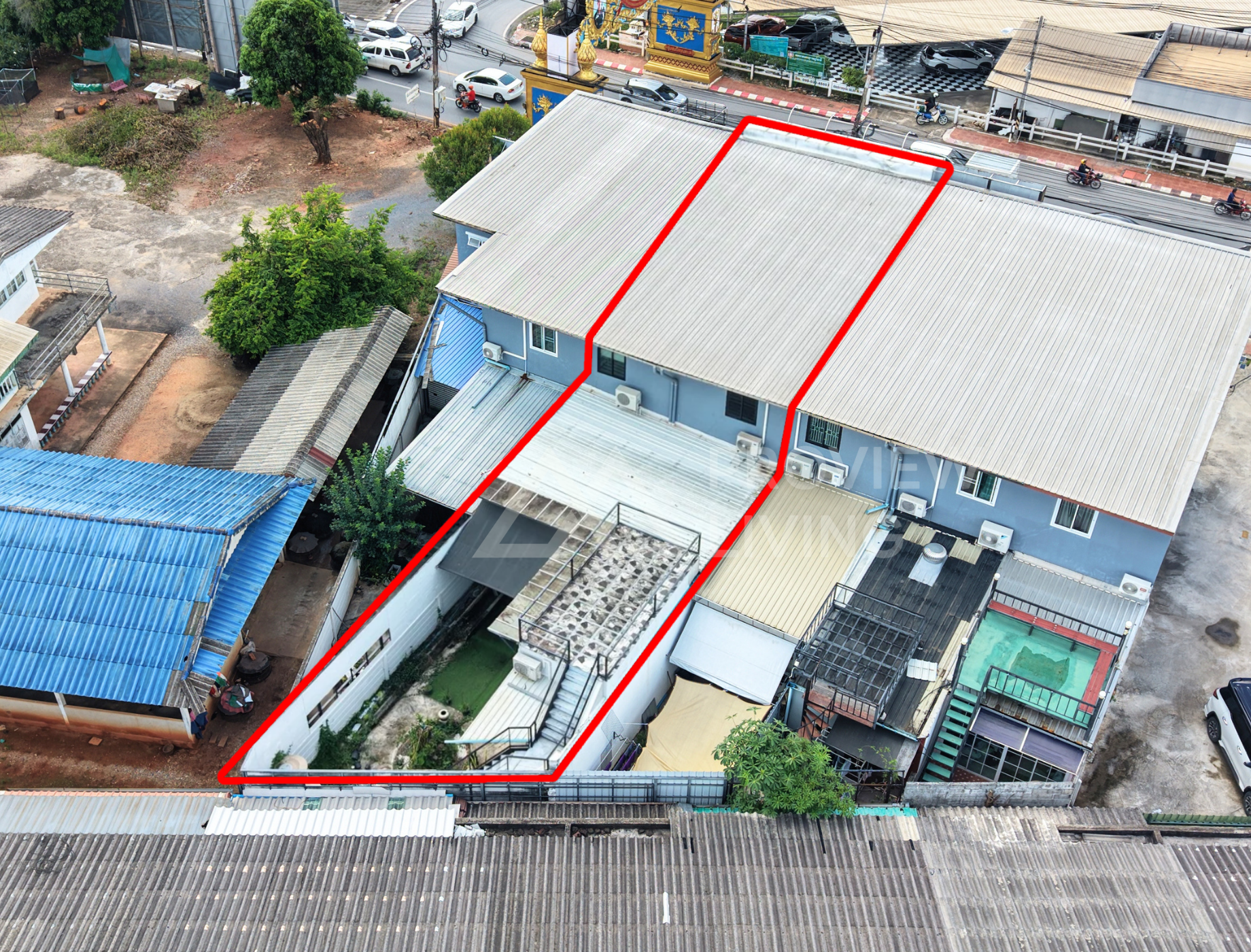 ขายด่วน อาคารพาณิชย์ 2 คูหา ตึก 2 ชั้น  สุราษฎร์ธานี @สี่แยกตาปาน