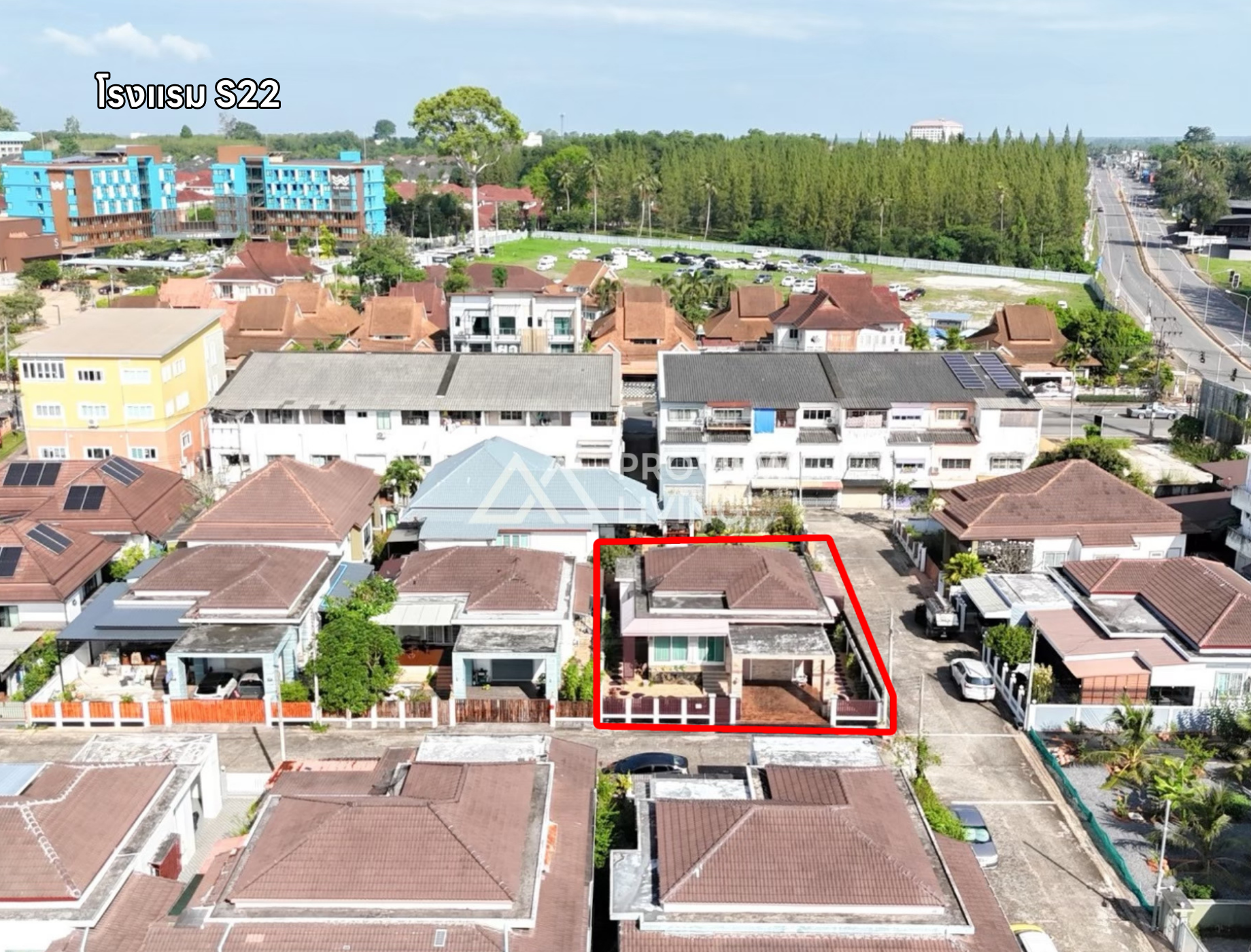 26-000002 ขายด่วน โซนโฉลกรัฐ ตรงข้ามโรงแรม เอส.22 บ้านเดี่ยวชั้นเดียว  หลังริม