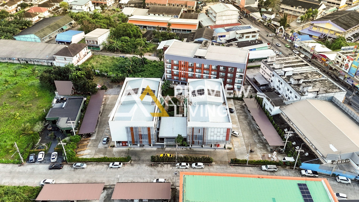 [ขายด่วน] ธุรกิจที่พัก Apartelle พร้อมผู้เช่า ใจกลางเมืองสุราษฎร์ จำนวน 59 ห้อง รับรายได้ทันที 8-9 ล้านต่อปี