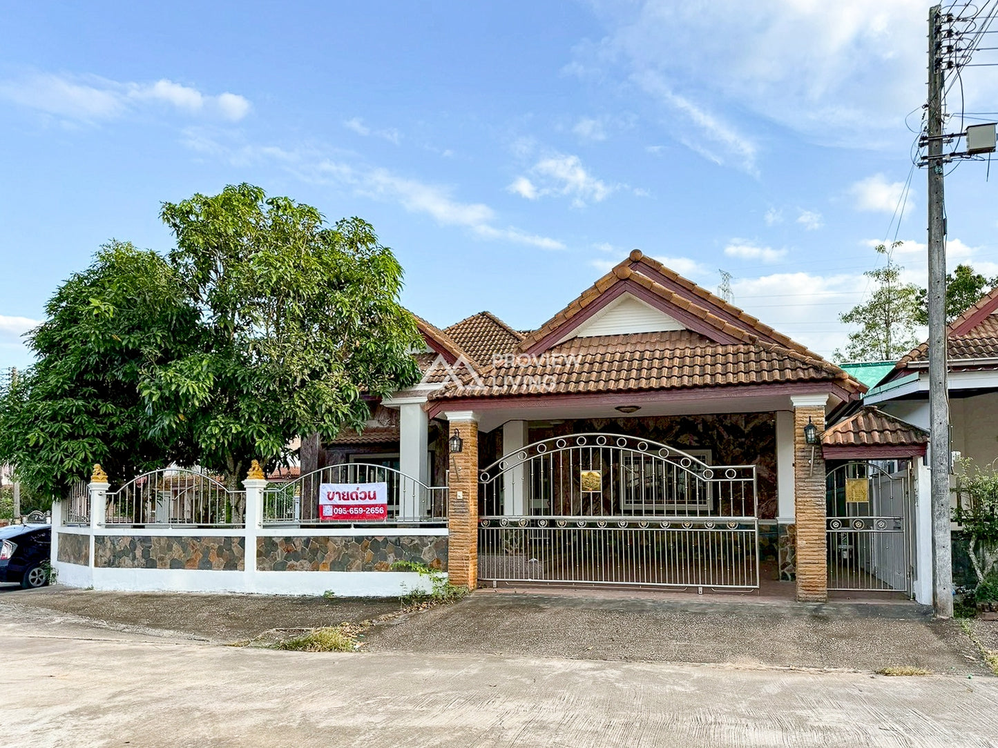 [ขายด่วน] บ้านเดี่ยวชั้นเดียว หลังมุม ถนนพ่อขุนทะเล หมู่บ้านโกลเด้นท์โฮม ขนาด 69.6 ตร.วา | 3 ห้องนอน 2 ห้องน้ำ 2 จอดรถ