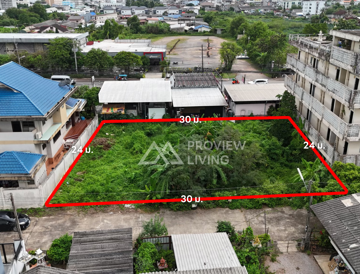 [ขายด่วน] Rare Item! ที่ดิน กลางเมือง ถนนอำเภอซอย 2 ขนาด 174 ตร.วา ราคาตร.ว.ละ 2X,XXX บาท ใกล้สหไทย 200 ม.