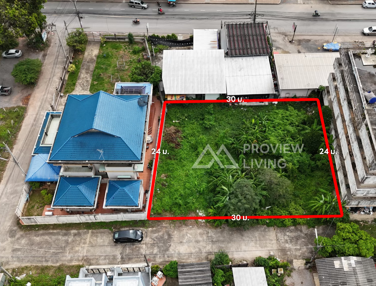 [ขายด่วน] Rare Item! ที่ดิน กลางเมือง ถนนอำเภอซอย 2 ขนาด 174 ตร.วา ราคาตร.ว.ละ 2X,XXX บาท ใกล้สหไทย 200 ม.