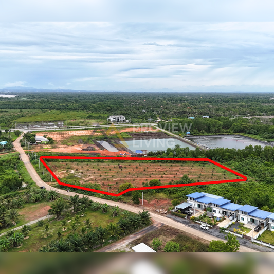 [ขายด่วน] ที่ดินเปล่าแปลงใหญ่ วิวโปร่ง ใกล้สะพานศรีสุราษฎร์ฯ ขนาด 6 ไร่ 3 งาน 25.9 ตร.ม. หน้ากว้าง 120 เมตร