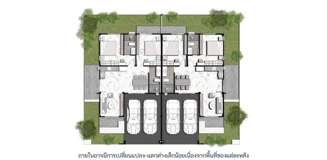 (กำลังสร้าง) บ้านแฝด 2 ห้องนอน 2 ห้องน้ำ สไตล์ Modern @คลองน้อย สุราษฎร์ธานี