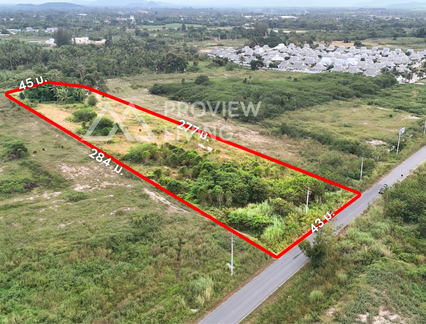 [ขายด่วน] ที่ดินเปล่า หัวหิน ประจวบ 6 ไร่ 3 งาน 90 ตร.วา ใกล้ตลาดน้ำหัวหิน สามพันนาม ขายไร่ละ 4 ลบ./ไร่