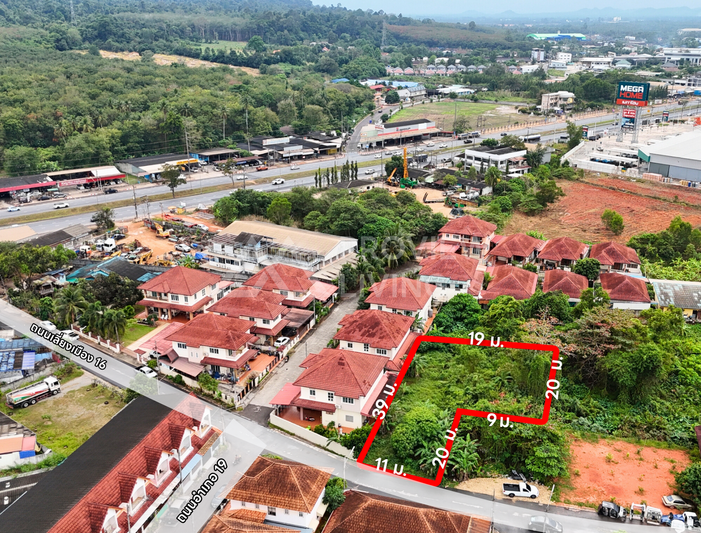 [ขายด่วน] ที่ดินเปล่า 150 ตร.วา ใกล้เมกาโฮม ถนนเลี่ยงเมือง 16 หน้ากว้าง 11 เมตร ราคา 2.2X ล้านบาท