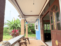 URGENT SALE: Two-story detached house in Surat Thani, with land size of 153.9 square wah. Roadside frontage. 2.3 km from Phunphin Railway Station. 2 bedrooms, 2 bathrooms.