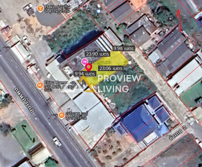 [ขายด่วน] Rare Item! ที่ดิน กลางเมือง ถนนอำเภอซอย 2 ขนาด 174 ตร.วา ราคาตร.ว.ละ 2X,XXX บาท ใกล้สหไทย 200 ม.