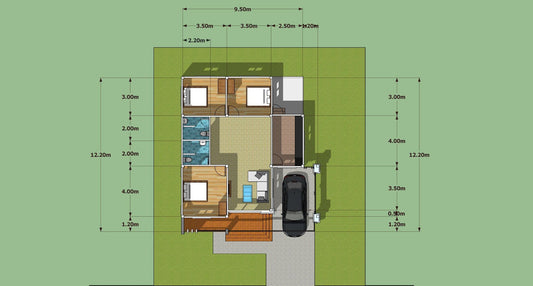 บ้านเดี่ยว 3 ห้องนอน 2 ห้องน้ำ สไตล์ Modern @ถ.นาลึก ท่าฉาง สุราษฎร์ธานี