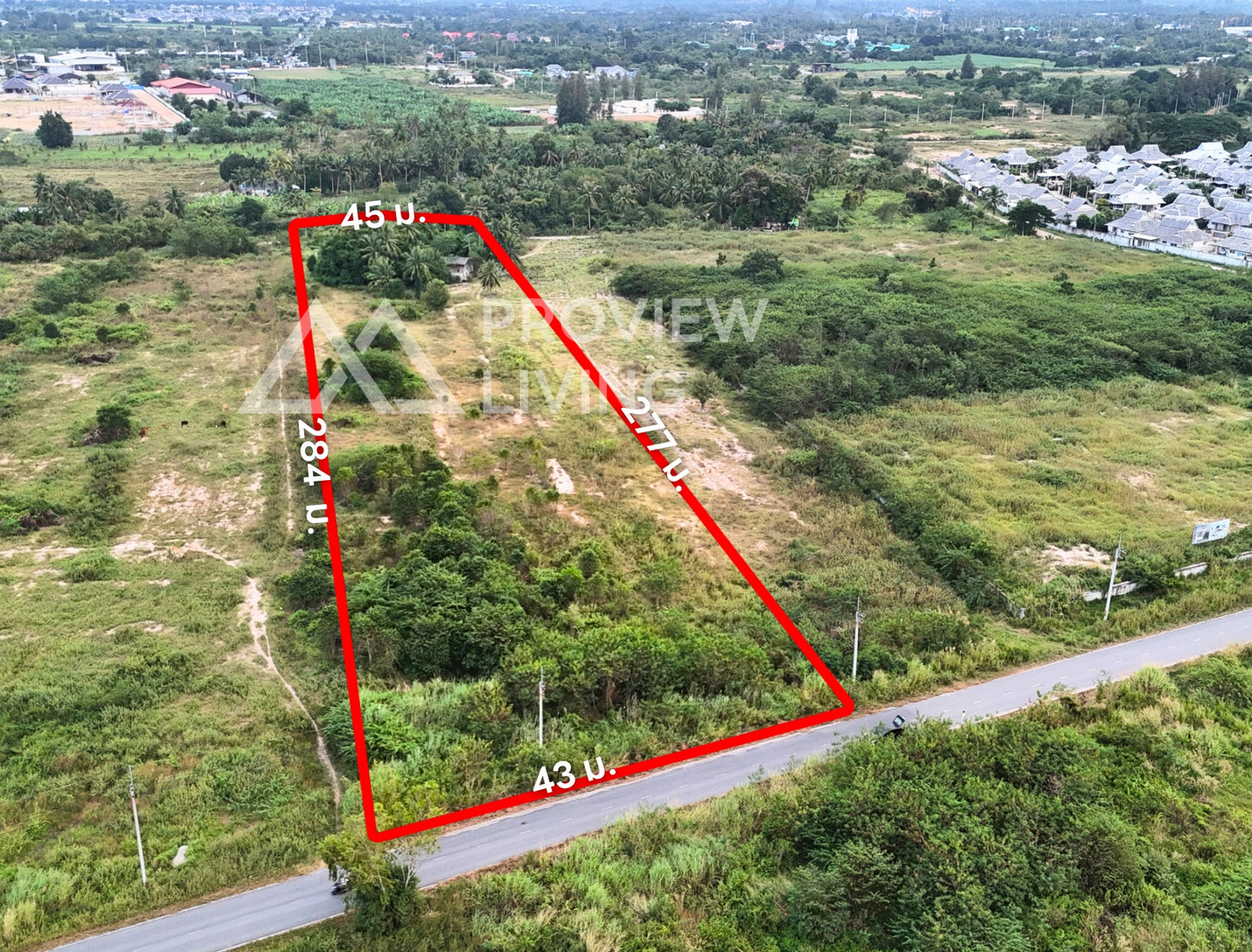 [ขายด่วน] ที่ดินเปล่า หัวหิน ประจวบ 6 ไร่ 3 งาน 90 ตร.วา ใกล้ตลาดน้ำหัวหิน สามพันนาม ขายไร่ละ 4 ลบ./ไร่