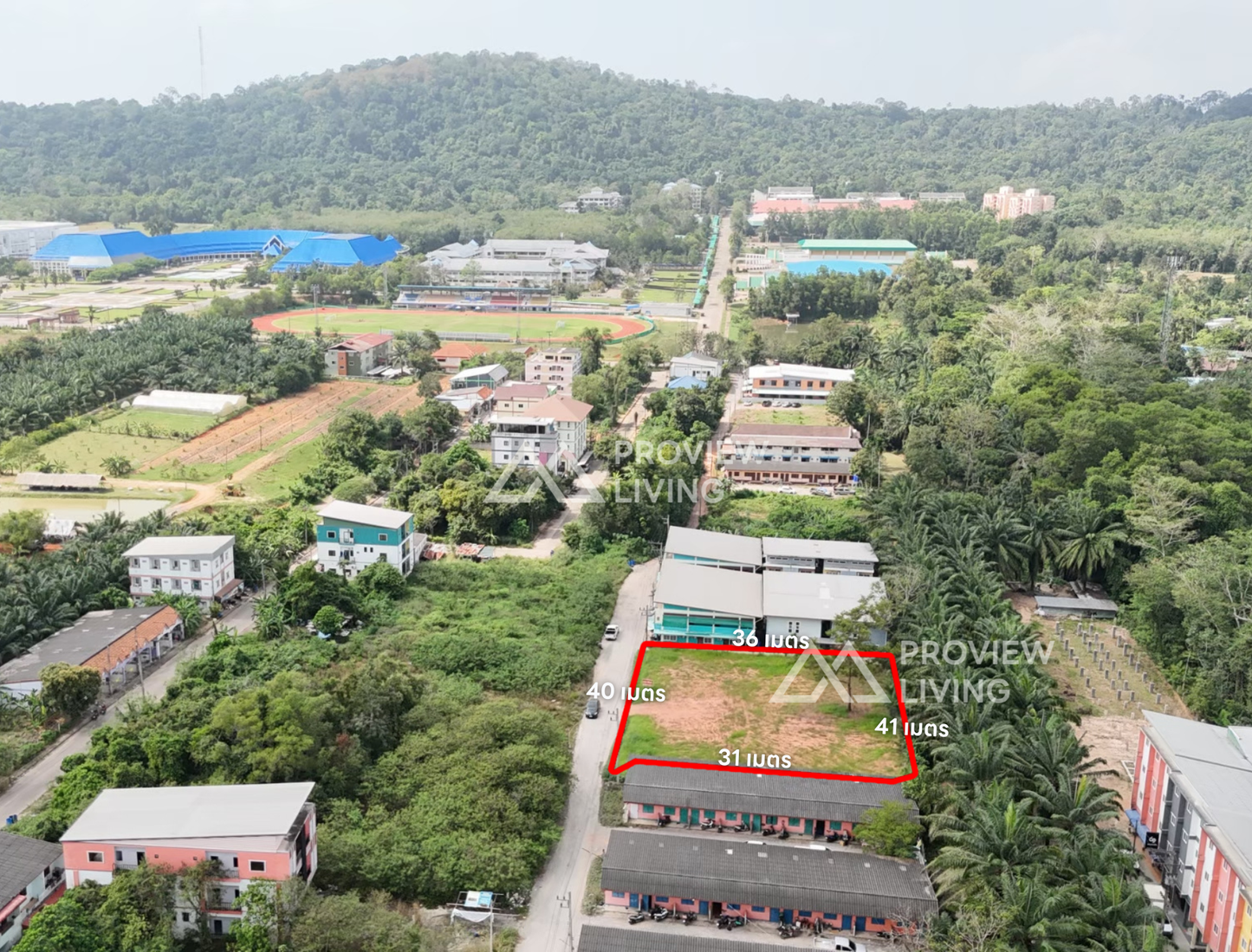 [ขาย] ที่ดินเปล่า ใกล้โรงเรียนสุราษฎร์ธานี 2 ขนาด 1 ไร่ @ขุนทะเล เมืองสุราษฎร์ธานี