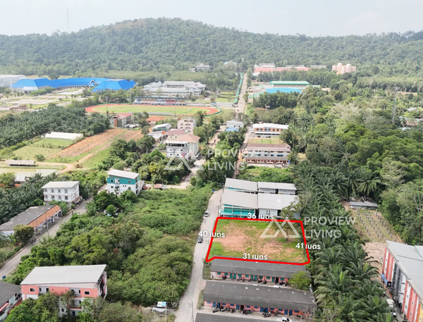 [For Sale] Vacant Land Soi Phukphan, near PSU Surat Thani 2, size 1 rai, Khun Thale, Mueang Surat Thani, Mueang District, Surat Thani