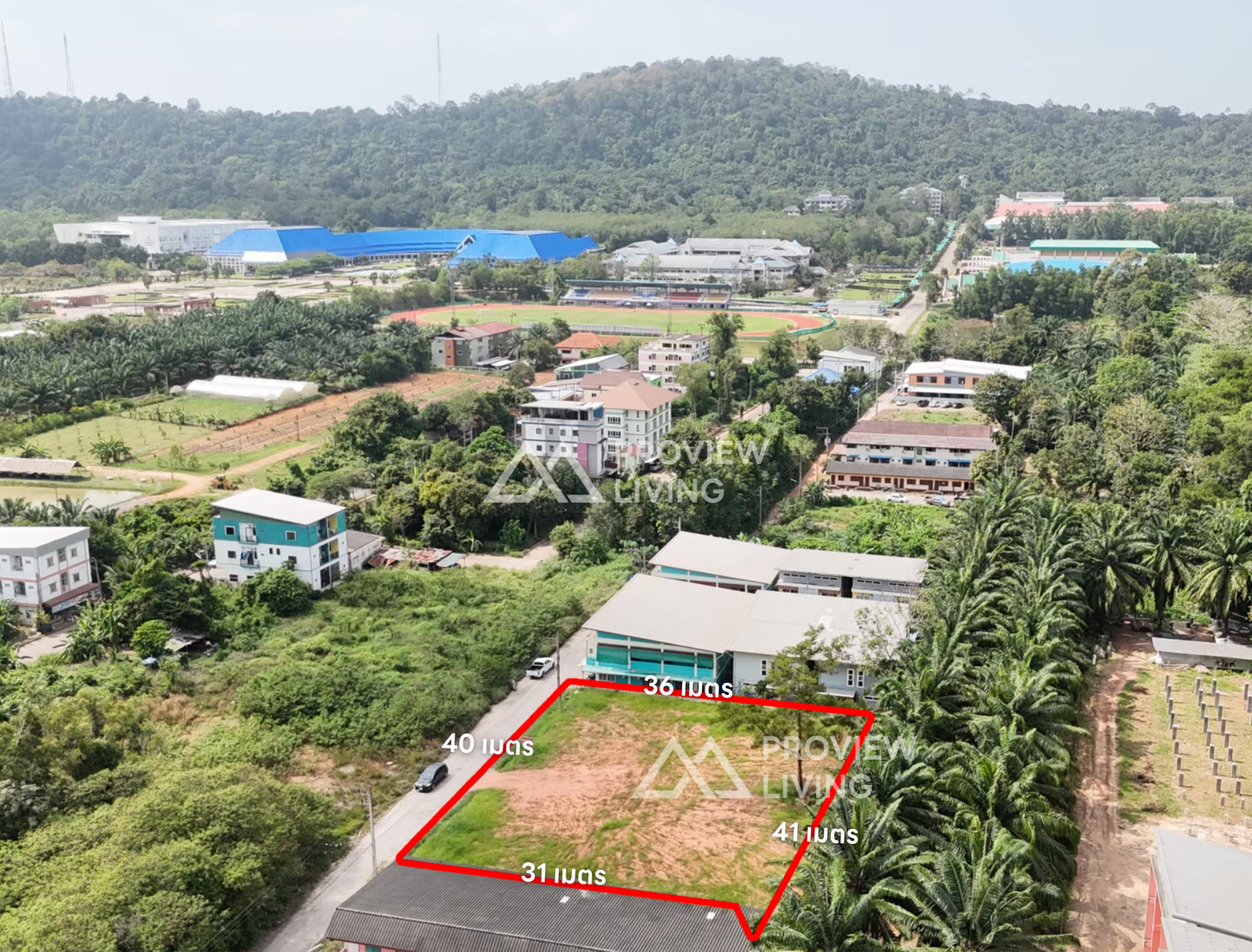 [ขาย] ที่ดินเปล่า ใกล้โรงเรียนสุราษฎร์ธานี 2 ขนาด 1 ไร่ @ขุนทะเล เมืองสุราษฎร์ธานี