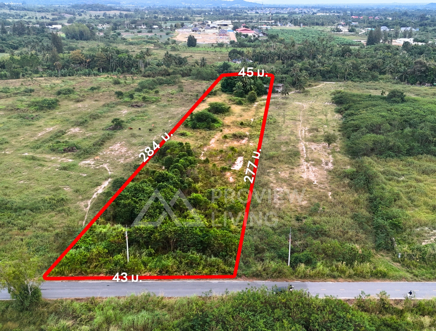 [ขายด่วน] ที่ดินเปล่า หัวหิน ประจวบ 6 ไร่ 3 งาน 90 ตร.วา ใกล้ตลาดน้ำหัวหิน สามพันนาม ขายไร่ละ 4 ลบ./ไร่