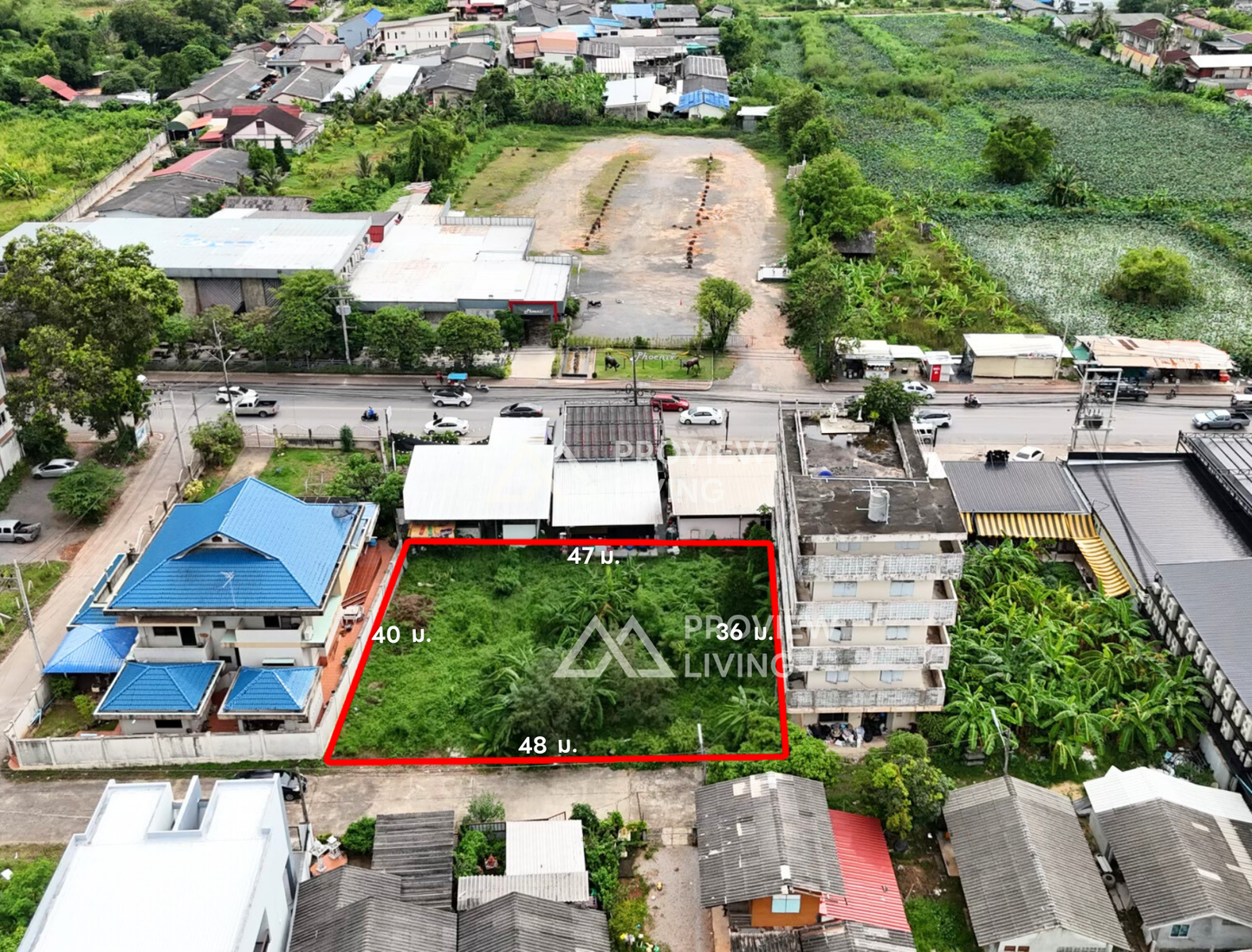 [ขายด่วน] Rare Item! ที่ดินกลางเมืองถนนอำเภอซอย 2 ขนาด 174 ตร.วา ราคาตร.ว.ละ 2X,XXX บาทเท่านั้น ใกล้สหไทย 200 ม.