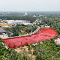[For Sale] Landfill 6 rai 3 ngan 68.3 sq.wah, wide frontage, near Surat Thani city, Pak Nam, Bang Kung