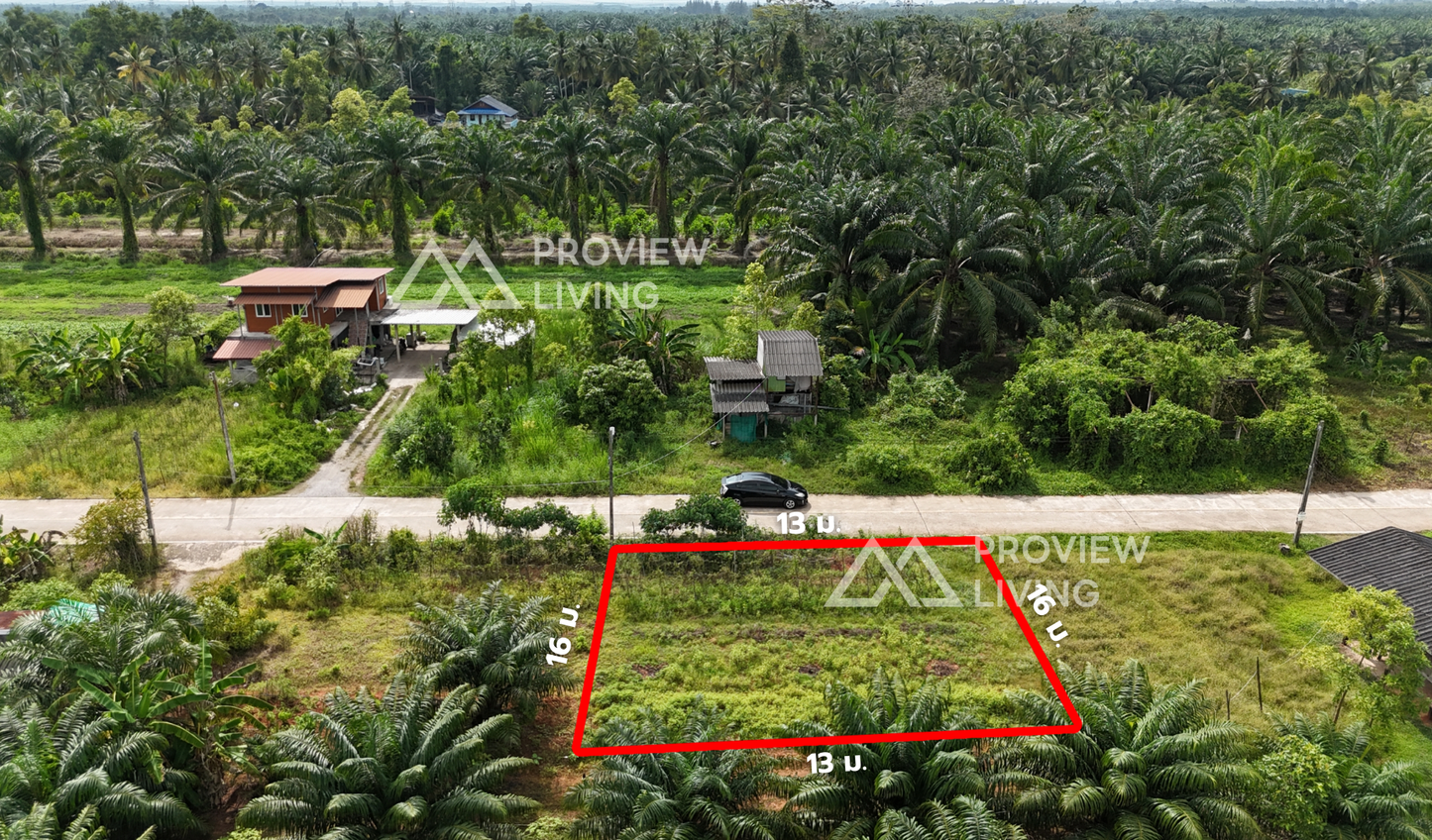 [ขายด่วน] ที่ดินเปล่า บ้านบางท่าข้าม พุนพิน เขาหัวควาย 50 ตารางวา ใกล้สถานีรถไฟ 2.4 กม. ราคาถูกมาก