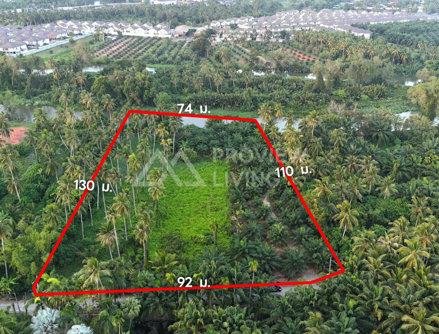 [ขายด่วน] ที่ดิน 5 ไร่กว่า หน้ากว้างติดถนน 92 เมตร หลังติดคลองมะขามเตี้ย ใกล้เขาท่าเพชร ราคาเพียงไร่ละ 3.XX ลบ.
