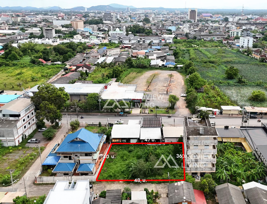 [ขายด่วน] Rare Item! ที่ดินกลางเมืองถนนอำเภอซอย 2 ขนาด 174 ตร.วา ราคาตร.ว.ละ 2X,XXX บาทเท่านั้น ใกล้สหไทย 200 ม.