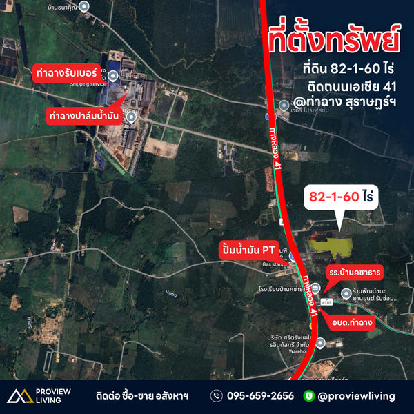 Oil palm plantation for sale, 6 rai @ Bang Baimai Intersection, price 2.XX MB / rai