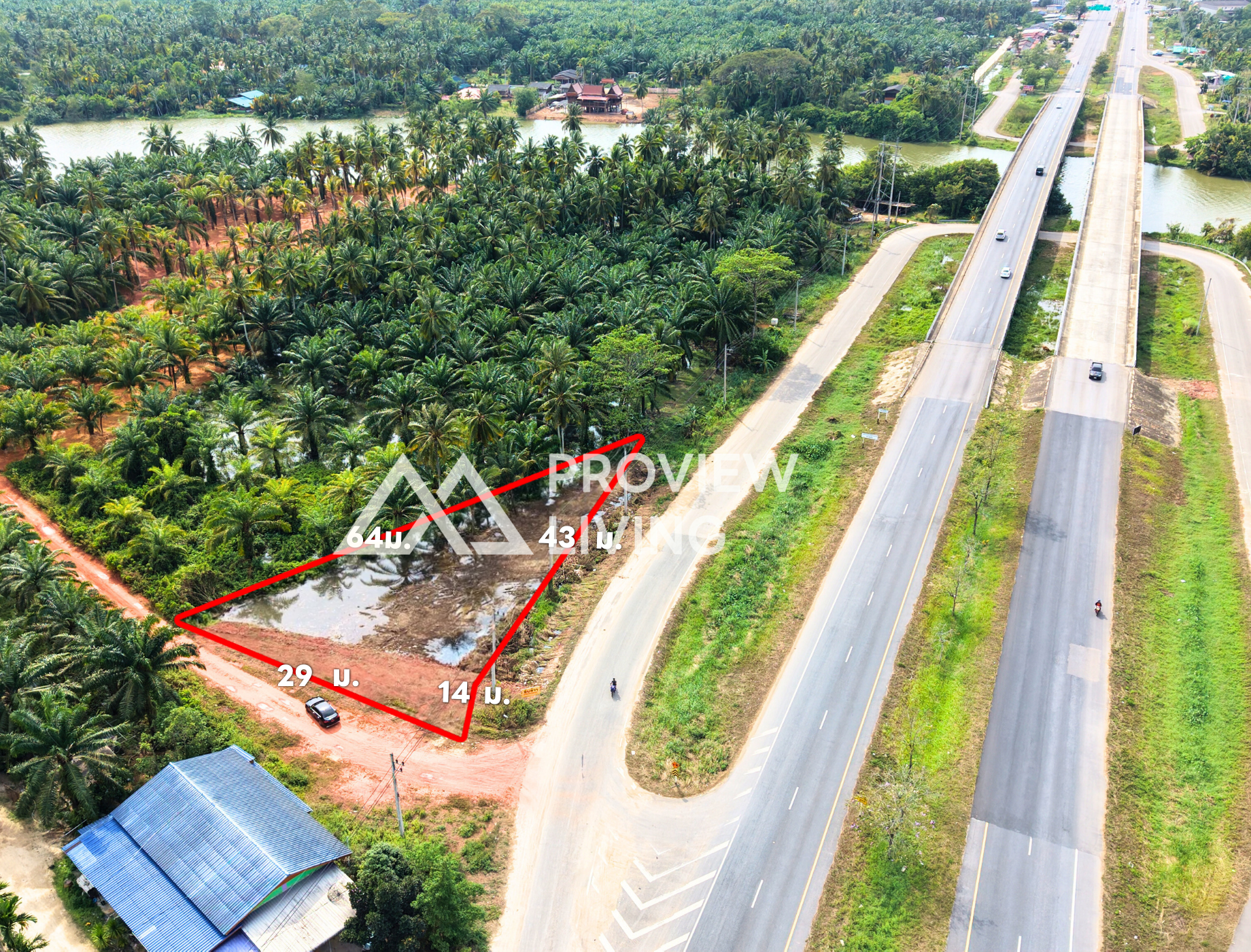 26-000049 ใกล้แยกศรีวิชัย - คลองพุนพิน 26-000049 กว้างติดถนน  29  ม.  ลึก  64  ม. ที่ดินเปล่า 190 ตร.วา