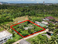 [FOR SALE] BS-02 Land + Single-story house, 274.6 rai, Soi Charoen Uthit (near Tsubame), near Suratthani Hospital, Central Plaza, community area