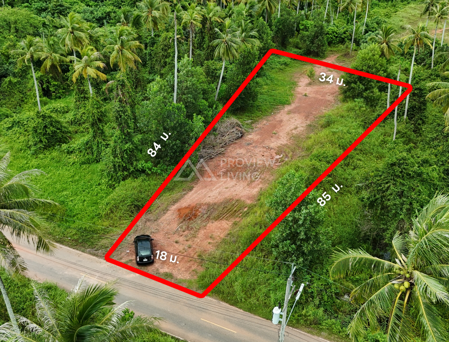 [ขายด่วน] ที่ดินเปล่า 1 ไร่ 1 งาน 57.3 ตารางวา ทำเลทองย่านวัดประดู่ หลังโฮมโปร ใกล้ โรงพยาบาลสุราษฎร์ เซ็นทรัลสุราษฎร์ หน้ากว้าง 18 เมตร