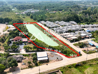 Urgent sale: Vacant land in Surat Thani, near Thai Watsadu, near Toyota Tha Thong. Size 6 rai, 0 ngan, 87.9 square wah.