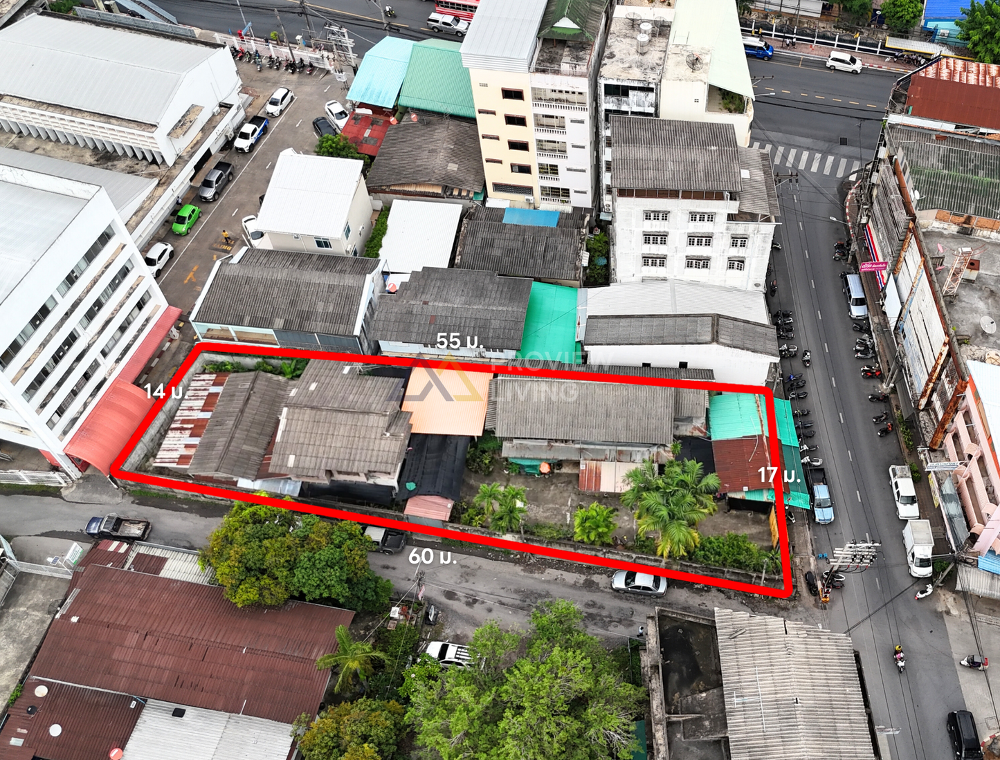 [ขายด่วน] ที่ดินพร้อมสิ่งปลูกสร้าง 230 ตร.ว. กลางเมืองสุราษฎร์ธานี หลังไปรษณีย์ ใกล้ รร.สตรีสุราษฎร์ ติดถนน 2 ด้าน (ถนนเปรมจิตรประชา และถนนวัดธรรมบูชา)