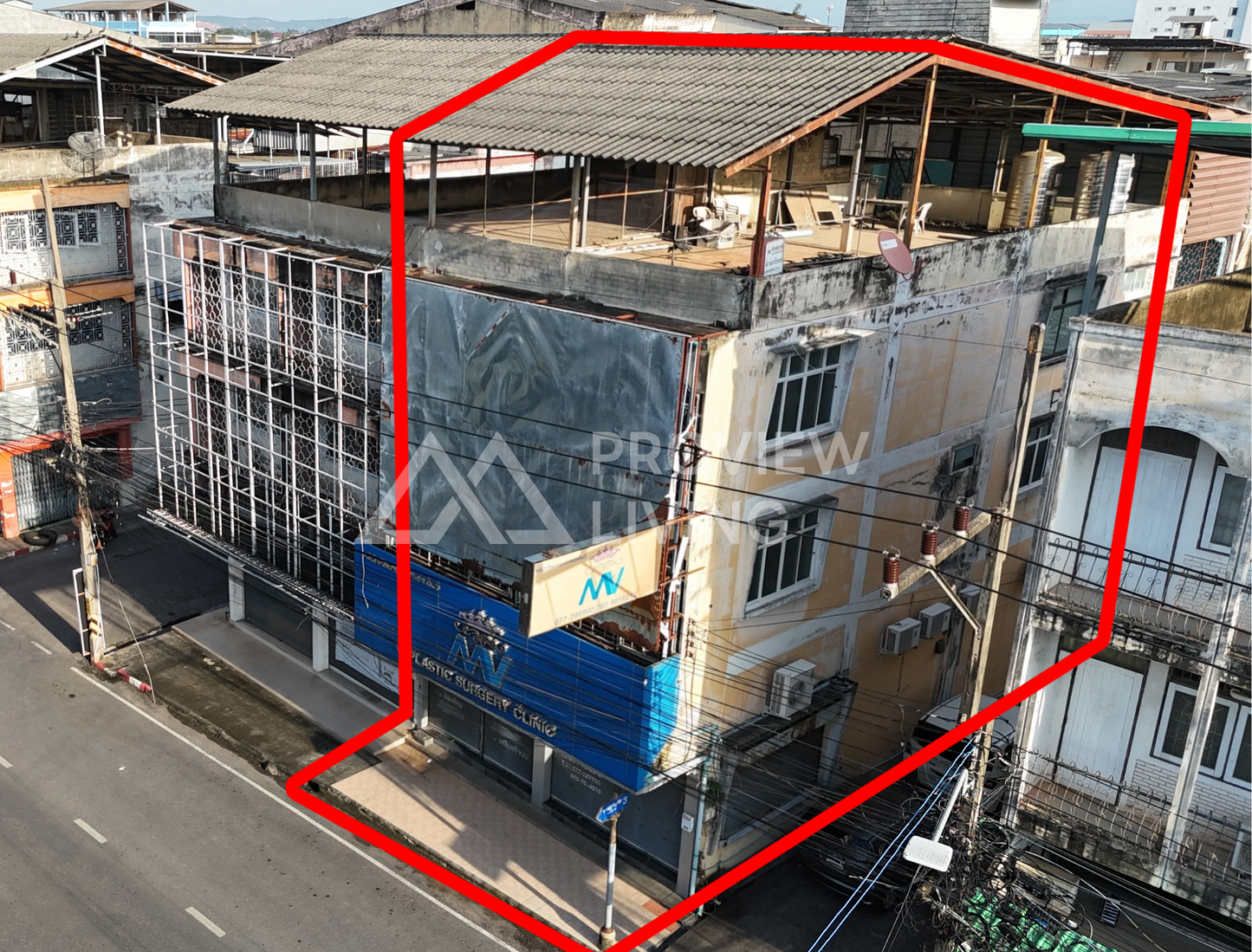 [ขายด่วน] อาคารพาณิชย์ ตึก 3 ชั้นครึ่ง @ ซอยออมสิน ราคา 15.XX ลบ.