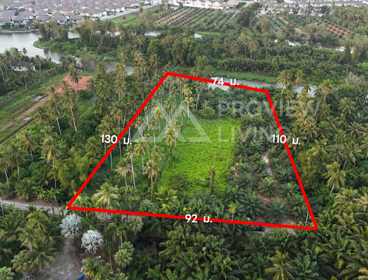 [ขายด่วน] ที่ดิน 5 ไร่กว่า หน้ากว้างติดถนน 92 เมตร หลังติดคลองมะขามเตี้ย ใกล้เขาท่าเพชร ราคาเพียงไร่ละ 3.XX ลบ.