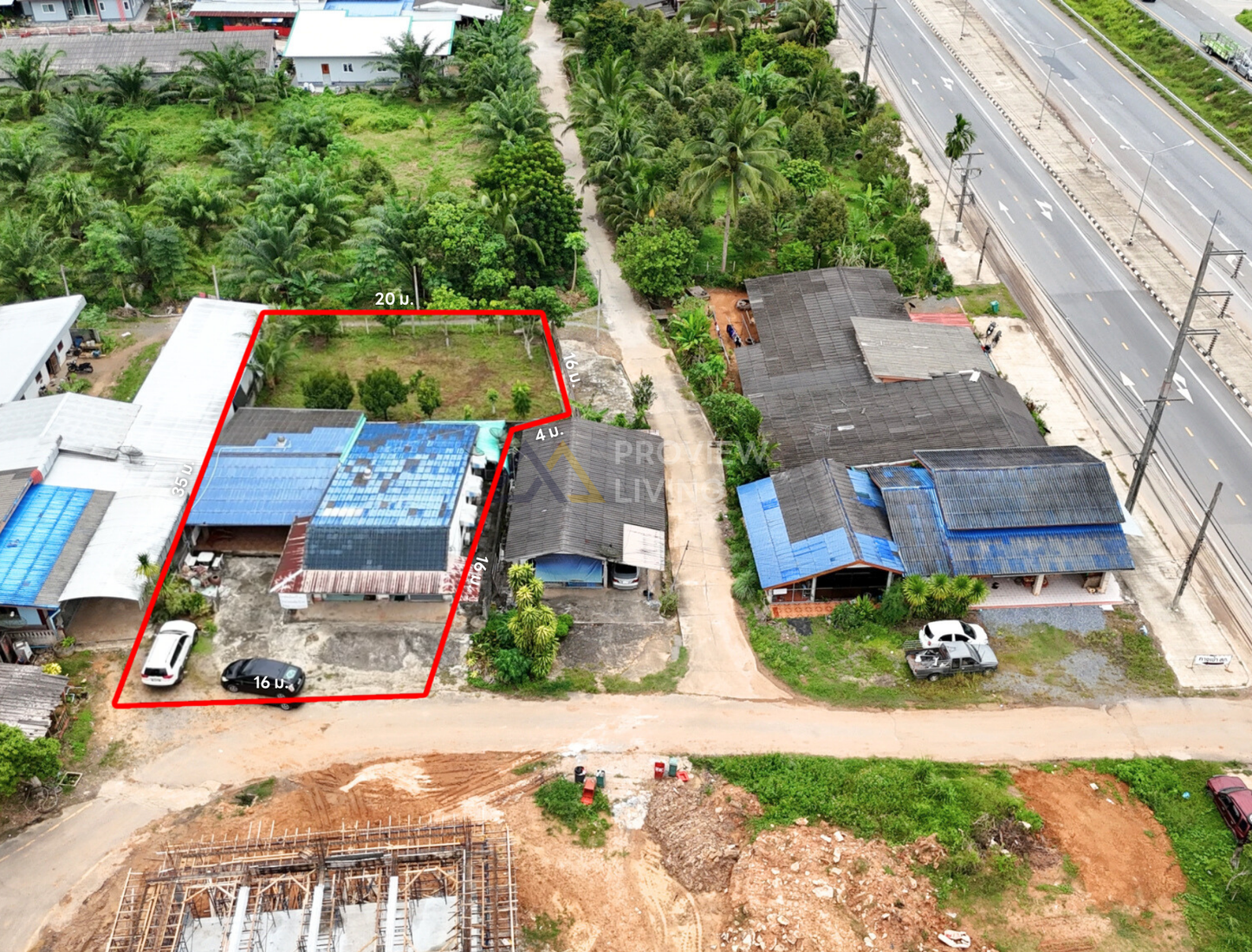 [ขายด่วน] บ้านพร้อมที่ดินใกล้สถานีภูธรตำรวจเขานิพนธ์ อำเภอเวียงสระ จ.สุราษฎร์ธานี พื้นที่รวม 162.4 ตร.วา 2 ห้องนอน 1 ห้องน้ำ 1 ห้องครัว 1 ห้องนั่งเล่น และพื้นที่สวนหลังบ้านพร้อมปรับเป็นสวนครัวหรือสิ่งปลูกสร้างอื่นๆ