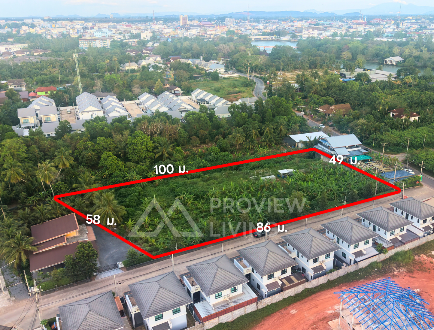 [ขายด่วน] ที่ดินเปล่า  ใกล้เกาะลำพู ขนาด 3 ไร่ 0 งาน 4.0 ตารางวา ราคา 15.XX ลบ.