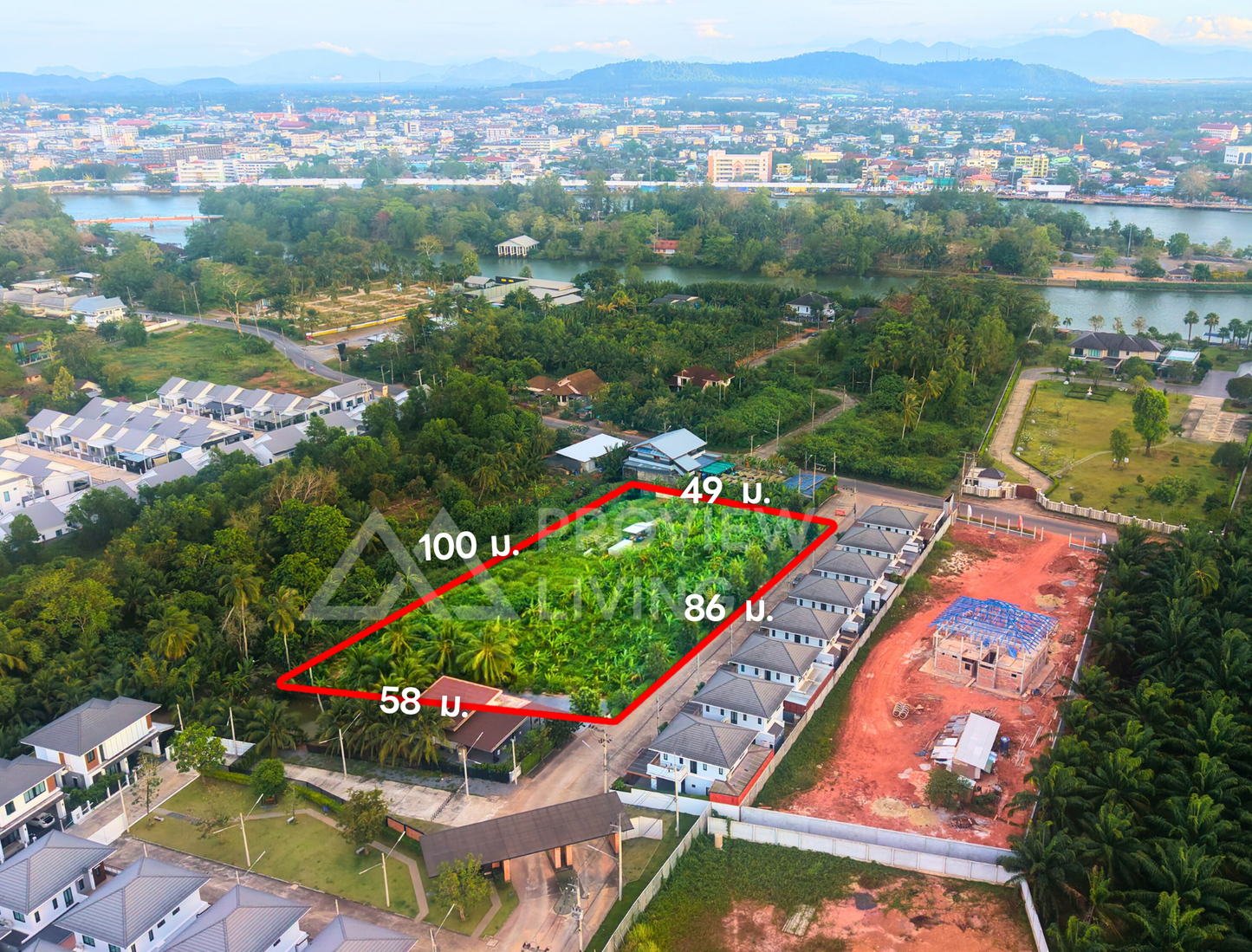 [ขายด่วน] ที่ดินเปล่า  ใกล้เกาะลำพู ขนาด 3 ไร่ 0 งาน 4.0 ตารางวา ราคา 15.XX ลบ.