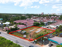 [FOR SALE] BS-03 Land behind Suay Nam Sai Village near B2 Hotel. Can be subdivided or sold as a whole plot. 33 m frontage, 361.5 sq. wah. Surat Thani.