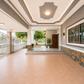 Urgent sale: Single-story detached house in Surat Thani, corner unit, Phokhunthale Road, Golden Home Village. Size 69.6 sq. wah, 3 bedrooms, 2 bathrooms, 2 parking spaces.
