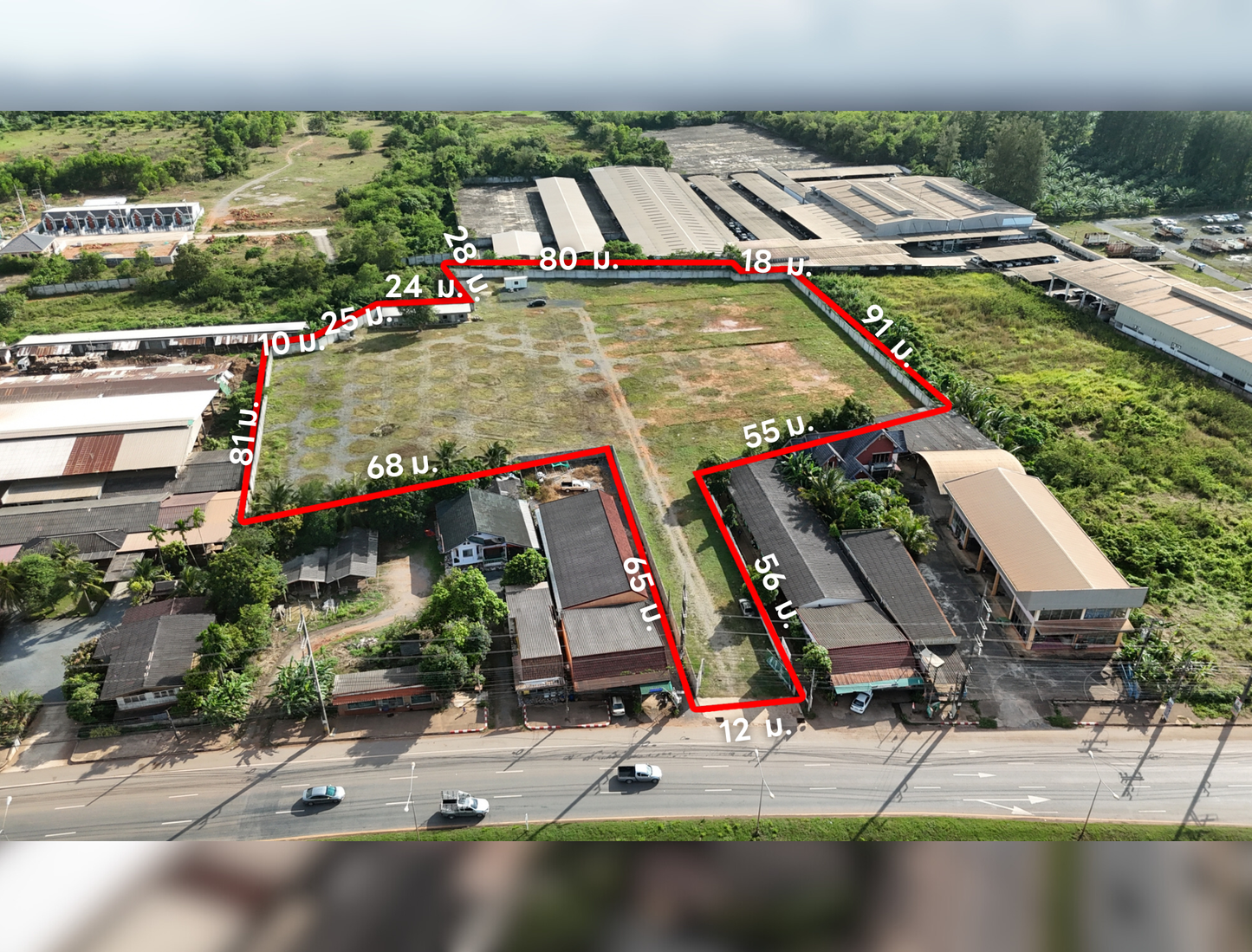 [ขายด่วน] ที่ดินเปล่า 9 ไร่กว่า โซนท่าทอง กาญจนดิษฐ์ ติดถนนเส้นสุราษฎร์–นครศรีฯ (401) ใกล้ โตโยต้าท่าทองใหม่เพียง 200 เมตร