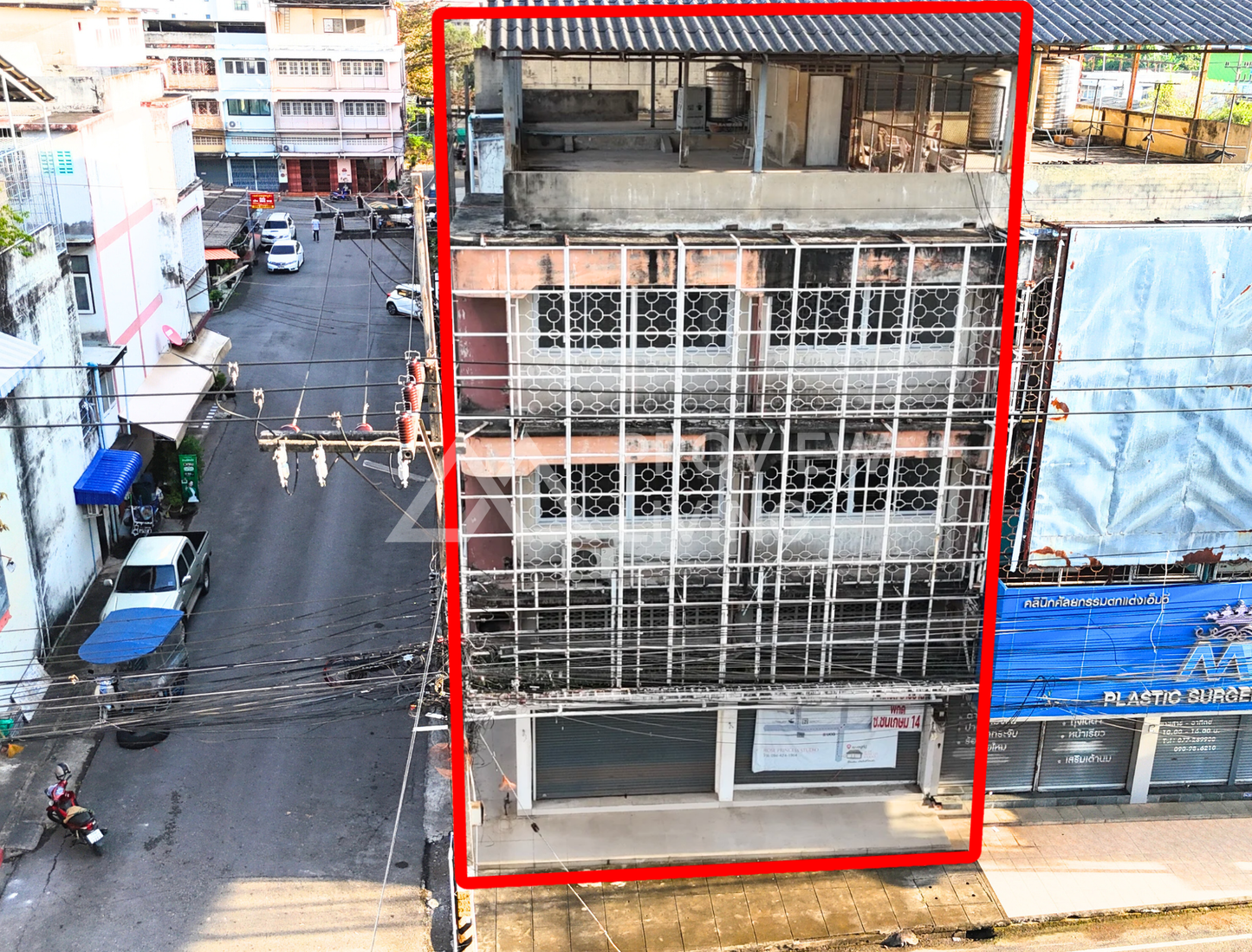 [ปล่อยเช่า] อาคารพาณิชย์ 3 ชั้นครึ่ง  ถนนราษฎร์อุทิศ 39.2 ตารางวา ค่าเช่า 40,000/เดือน ( สัญญาเช่าขั้นต่ำ 6 เดือน )