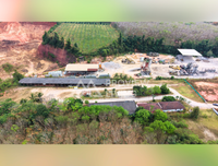 Land for sale on Asia Road, Saweat, Tha Chang, Surat Thani, 19 rai, with office and warehouse, price 4X.XX million.