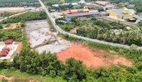 [For Sale] Landfill 6 rai 3 ngan 68.3 sq.wah, wide frontage, near Surat Thani city, Pak Nam, Bang Kung
