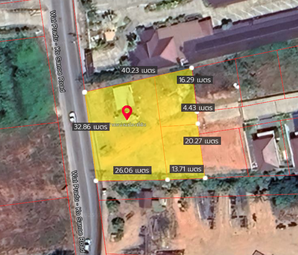 [ขาย] BS-03 ที่ดินด้านหลังบ้านสวยน้ำใส ใกล้ รร. B2 แบ่งขายหรือยกแปลง หน้ากว้าง 33 ม. ขนาด 361.5 ตร.วา