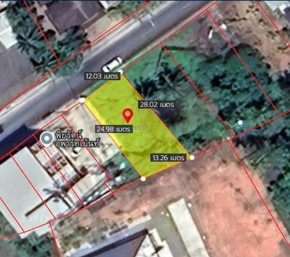 [ขาย] BS-04 ที่ดินขนาด 268.7 ตร.วา หน้ากว้างทั้งผืน 39 ม. ตรงข้ามร้านก๋วยเตี๋ยวเรือ ซื้อยกแปลงพร้อมกันมีส่วนลดพิเศษ