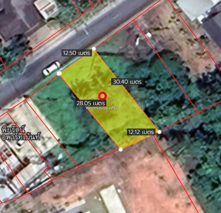 [ขาย] BS-04 ที่ดินขนาด 268.7 ตร.วา หน้ากว้างทั้งผืน 39 ม. ตรงข้ามร้านก๋วยเตี๋ยวเรือ ซื้อยกแปลงพร้อมกันมีส่วนลดพิเศษ